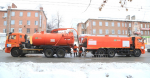 На улице Удмуртской в Ижевске начали промывать ливневую канализацию
