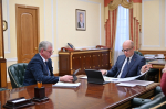 Глава Удмуртии Александр Бречалов провел рабочую встречу с Главой Воткинска