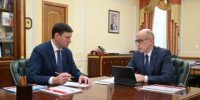 Глава Удмуртии Александр Бречалов провел рабочую встречу с Главой Глазова - Глава и Правительство Удмуртской Республики
