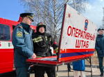 В Воткинской районной больнице проведено пожарно-тактическое учение