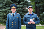 В МЧС Удмуртии прошло торжественное построение, посвящённое Дню Государственного флага Российской Федерации