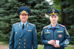 В МЧС Удмуртии прошло торжественное построение, посвящённое Дню Государственного флага Российской Федерации