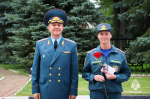 В МЧС Удмуртии прошло торжественное построение, посвящённое Дню Государственного флага Российской Федерации