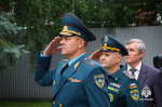 В МЧС Удмуртии прошло торжественное построение, посвящённое Дню Государственного флага Российской Федерации