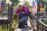 Воинские захоронения на Южном кладбище привели в порядок во время субботника