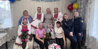 В Удмуртии со 100-летним юбилеем поздравили ветерана трудового фронта и уголовно-исполнительной системы Нину Ивановну Орлову сотрудники исправительной колонии №7 - УФСИН России по УР