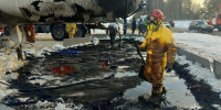 Устранены последствия аварии нефтевоза на трассе «Ижевск-Сарапул» - Комсомольская Правда