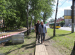 Для пешеходов на время ремонта Удмуртской организованы безопасные маршруты