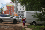 Для пешеходов на время ремонта Удмуртской организованы безопасные маршруты