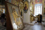 Панихида у усыпальницы Андрея Федоровича Дерябина