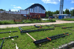 В Можге продолжается благоустройство прилегающей территории плавательного бассейна